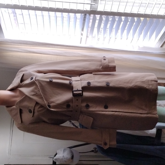 Inès de la Fressange,uni qlo ,camel trench coat , M - Picture 6 of 16